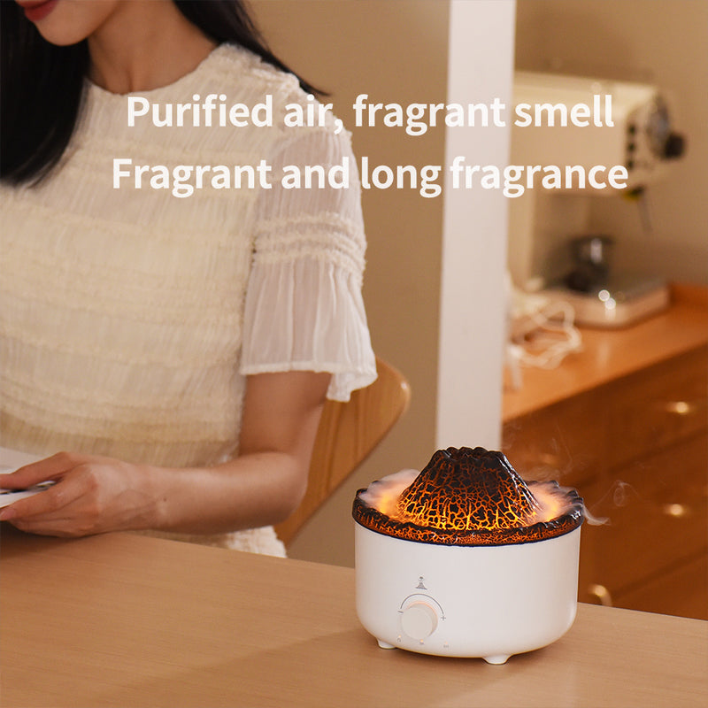 Milkywaymagic Flame Volcano Humidifier